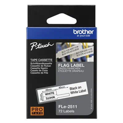 Brother FLE2511 ruban d'étiquette Noir sur blanc - Autres consommables - visuel 4