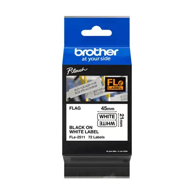 Achat BROTHER FLe-2511 Black on White Flag Tape for sur hello RSE - visuel 7