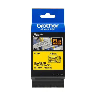 Achat BROTHER FLe-6511 Black on White Flag Tape for sur hello RSE - visuel 7