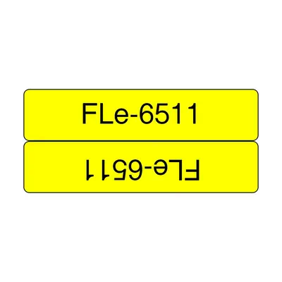 Brother FLE-6511 ruban d'étiquette Noir sur jaune - Autres consommables - visuel 1