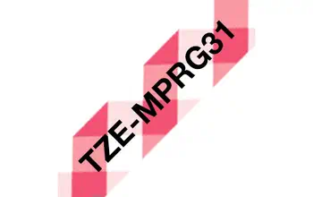 Livraison rapide Brother TZE-MPRG31 ruban d'étiquette Noir sur rouge