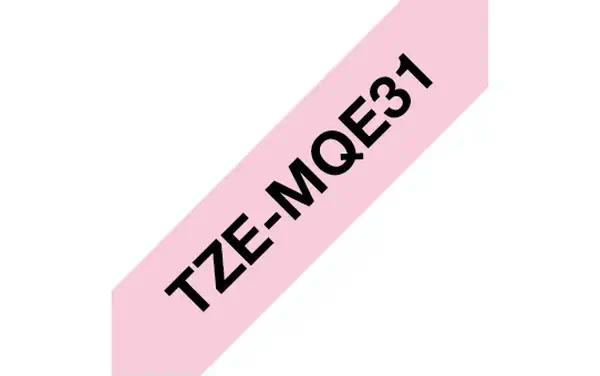 Brother TZEMQE31 ruban d'étiquette Noir sur rose TZe - Autres consommables - visuel 2