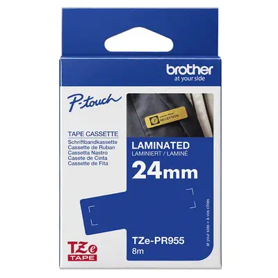Brother TZE-PR955 ruban d'étiquette Blanc sur argent - Autres consommables - visuel 3