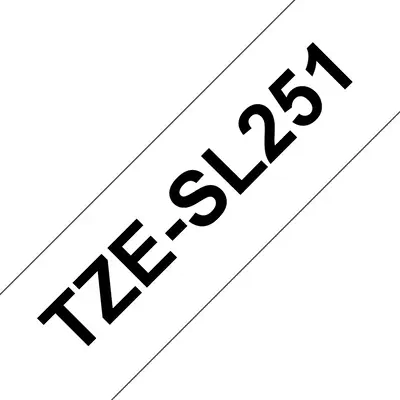 Brother TZESL251 ruban d'étiquette Noir sur blanc - Autres consommables - visuel 1