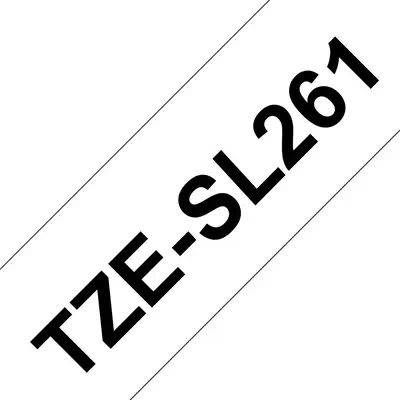 Brother TZE-SL261 ruban d'étiquette Noir sur blanc - Autres consommables - visuel 1
