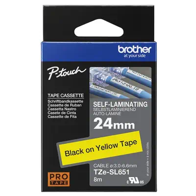 Brother TZE-SL651 ruban d'étiquette Noir sur or - Autres consommables - visuel 4