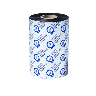 BWS-1D450-110 - Ruban encreur noir en cire standard à transfert thermique - Brother - visuel 1