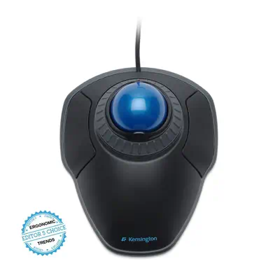 Trackball Orbit avec molette de défilement Scroll Ring Kensington - visuel 1 - hello RSE - Design ambidextre