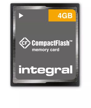 Achat Carte Mémoire Integral 4GB CompactFlash Card sur hello RSE