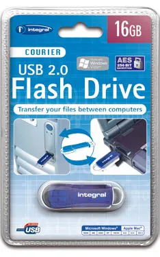 Integral INFD16GBCOUAT lecteur USB flash 16 Go USB Type-A Bleu - Adaptateur stockage - visuel 1