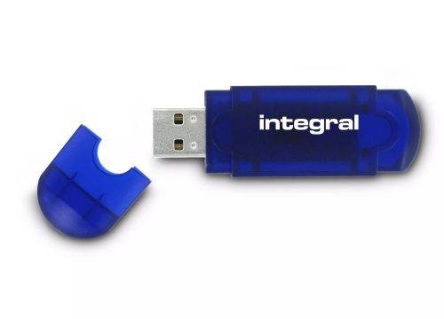 Revendeur officiel Adaptateur stockage Integral 4GB USB2.0 DRIVE EVO BLUE INTEGRAL