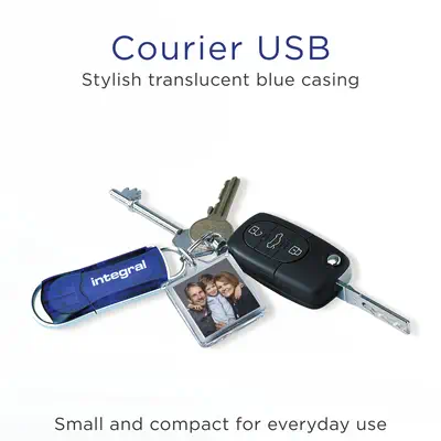 Integral INFD32GBCOU lecteur USB flash 32 Go USB Type-A 2.0 Bleu, Argent - Adaptateur stockage - visuel 3