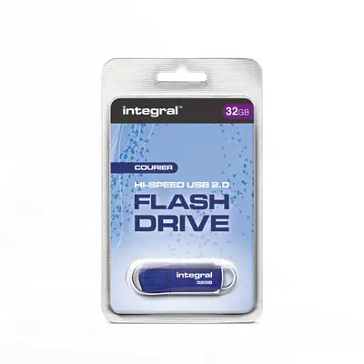 Integral INFD32GBCOU lecteur USB flash 32 Go USB Type-A 2.0 Bleu, Argent - Adaptateur stockage - visuel 4
