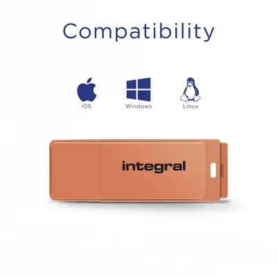 Integral INFD32GBNEONOR lecteur USB flash 32 Go USB Type-A 2.0 Orange - Adaptateur stockage - visuel 4