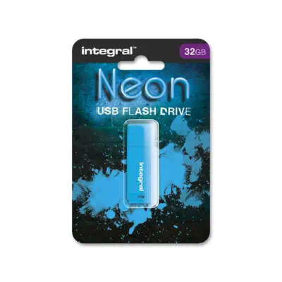 Integral INFD32GBNEONB lecteur USB flash 32 Go USB Type-A 2.0 Bleu - Adaptateur stockage - visuel 6