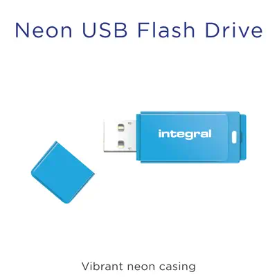 Integral INFD32GBNEONB lecteur USB flash 32 Go USB Type-A 2.0 Bleu - Adaptateur stockage - visuel 3