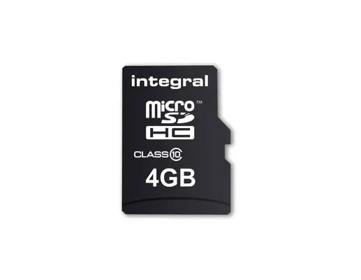 Integral INMSDH4G10-20V2 mémoire flash 4 Go MicroSD UHS-I - Carte Mémoire - visuel 1