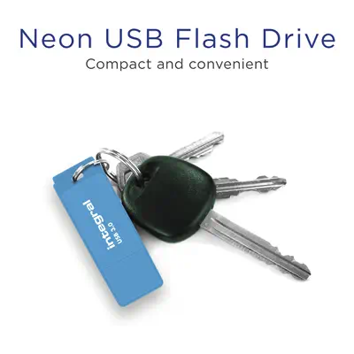 Integral INFD64GBNEONB3.0 lecteur USB flash 64 Go USB Type-A 3.2 Gen 1 (3.1 Gen 1) Bleu - Adaptateur stockage - visuel 5