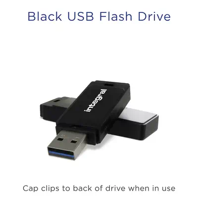Integral INFD32GBBLK lecteur USB flash 32 Go USB Type-A 2.0 Noir - Adaptateur stockage - visuel 2