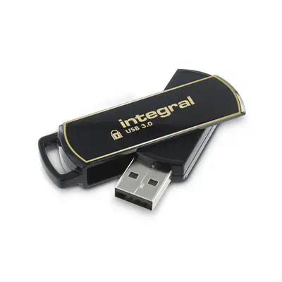 Integral INFD8GB360SEC3.0 lecteur USB flash 8 Go USB Type-A 3.2 Gen 1 (3.1 Gen 1) Noir, Or - Adaptateur stockage - visuel 1