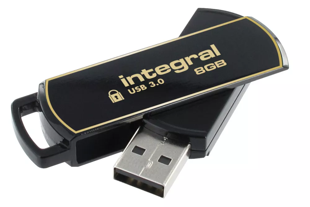 Vente Integral 8GB Secure 360 Encrypted USB 3.0 au meilleur prix