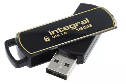 Vente Adaptateur stockage Integral 16GB Secure 360 Encrypted USB 3.0 sur hello RSE