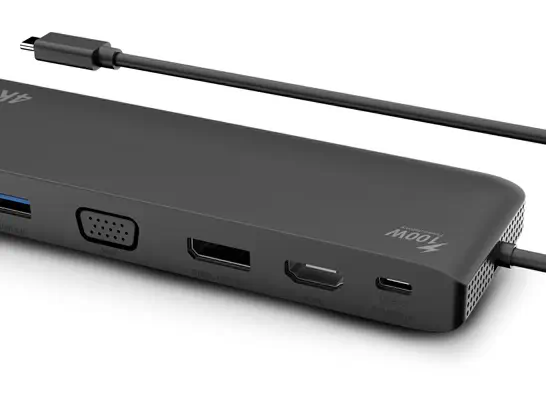 Urban Factory TCD45UF station d'accueil Avec fil USB 3.2 Gen 1 (3.1 Gen 1) Type-C Noir - Station d'accueil pour portable - visuel 5