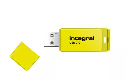 Vente Adaptateur stockage Integral 16GB USB3.0 DRIVE NEON YELLOW UP TO R-80 W