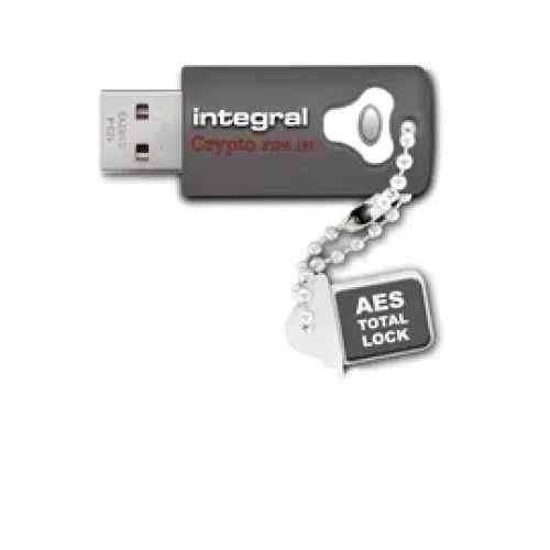 Revendeur officiel Adaptateur stockage Integral 64GB Crypto Drive FIPS 197 Encrypted USB 3.0