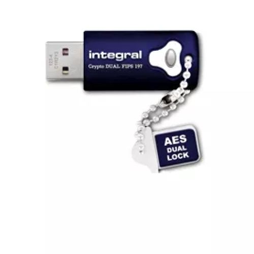 Vente Adaptateur stockage Integral 8GB Crypto Dual FIPS 197 Encrypted USB 3.0