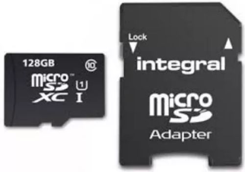 Vente Carte Mémoire Integral micro SDXC 128GB Class 10