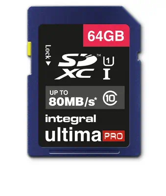 Integral INSDX64G10-80U1 mémoire flash 64 Go SD UHS-I - Carte Mémoire - visuel 1