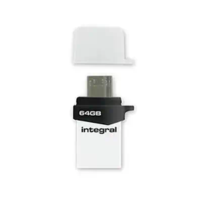 Integral INFD32GBMIC3.0-OTG lecteur USB flash 32 Go USB Type-A / Micro-USB 3.2 Gen 1 (3.1 Gen 1) Bla - Adaptateur stockage - visuel 2