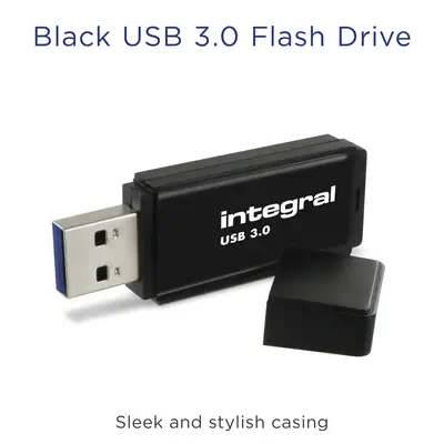 Integral INFD128GBBLK3.0 lecteur USB flash 128 Go USB Type-A 3.2 Gen 1 (3.1 Gen 1) Noir - Adaptateur stockage - visuel 3