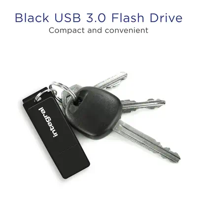 Integral INFD128GBBLK3.0 lecteur USB flash 128 Go USB Type-A 3.2 Gen 1 (3.1 Gen 1) Noir - Adaptateur stockage - visuel 4