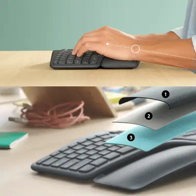 Logitech ERGO K860 - Clavier - visuel 3