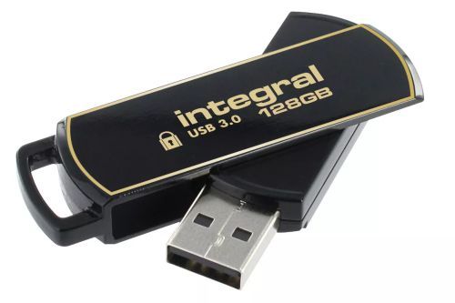 Vente Adaptateur stockage Integral 128GB Secure 360 Encrypted USB 3.0 sur hello RSE