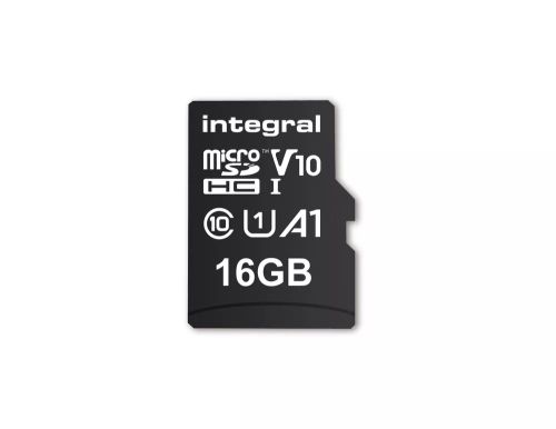 Achat Carte Mémoire Integral 16GB HIGH SPEED MICROSDHC/XC V10 UHS-I U1
