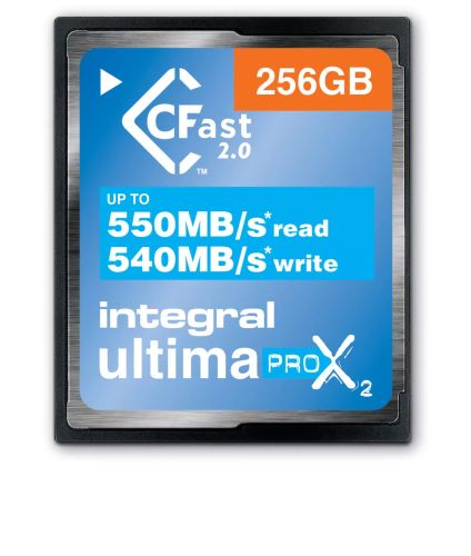 Revendeur officiel Integral 256GB ULTIMAPRO X2 CFAST 2.0