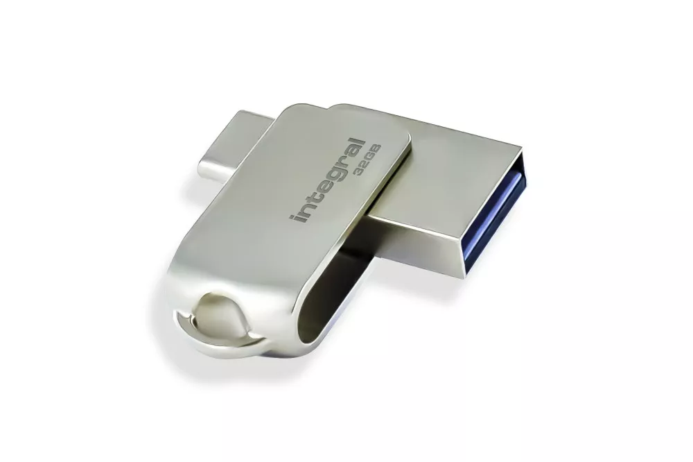 Revendeur officiel Integral 32GB 360-C Dual USB-C & USB 3.0