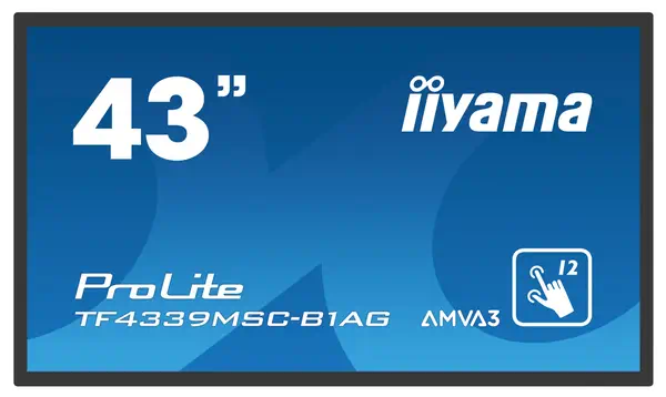 iiyama TF4339MSC-B1AG Écran d'affichage dynamique 109,2 cm (43") LED 400 cd/m² Full HD Noir Écran ta - Ecran Numérique Interactif - visuel 2