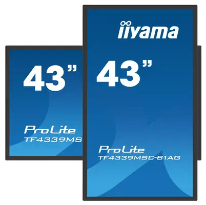 iiyama TF4339MSC-B1AG Écran d'affichage dynamique 109,2 cm (43") LED 400 cd/m² Full HD Noir Écran ta - Ecran Numérique Interactif - visuel 5