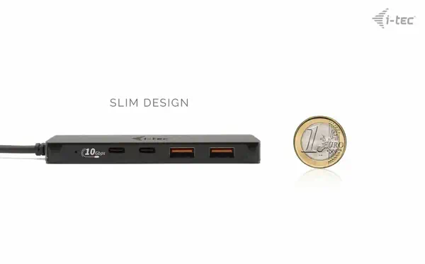 i-tec Metal C31HUBMETAL2A2C hub & concentrateur USB 3.2 Gen 1 (3.1 Gen 1) Type-C 10000 Mbit/s Noir - I-Tec - Accessoires Tablette - visuel 9