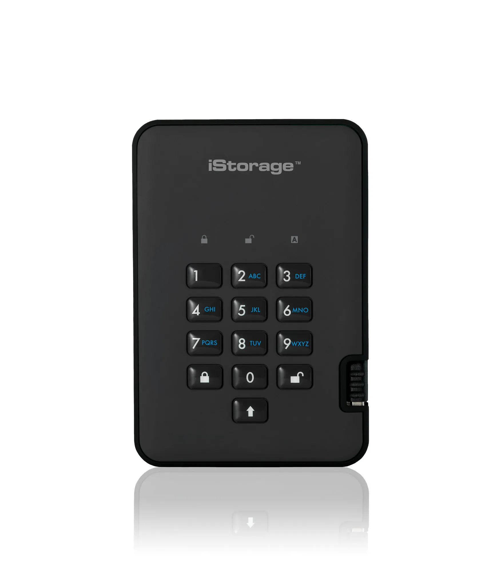 diskAshur2 256-bit 512GB USB 3.2 secure encrypted solid-state drive - Black IS-DA2-256-SSD-512-B revendeur officiel