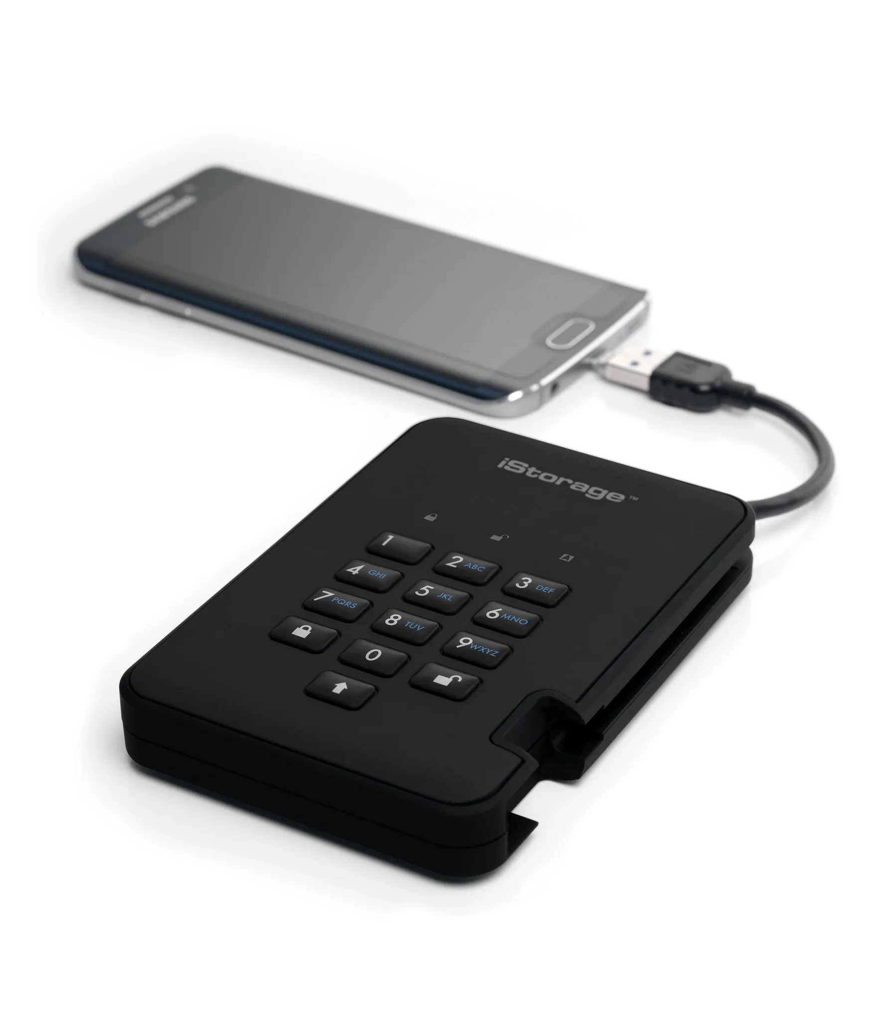 diskAshur2 256-bit 512GB USB 3.2 secure encrypted solid-state drive - Black IS-DA2-256-SSD-512-B - iStorage - Disque dur SSD - visuel 7