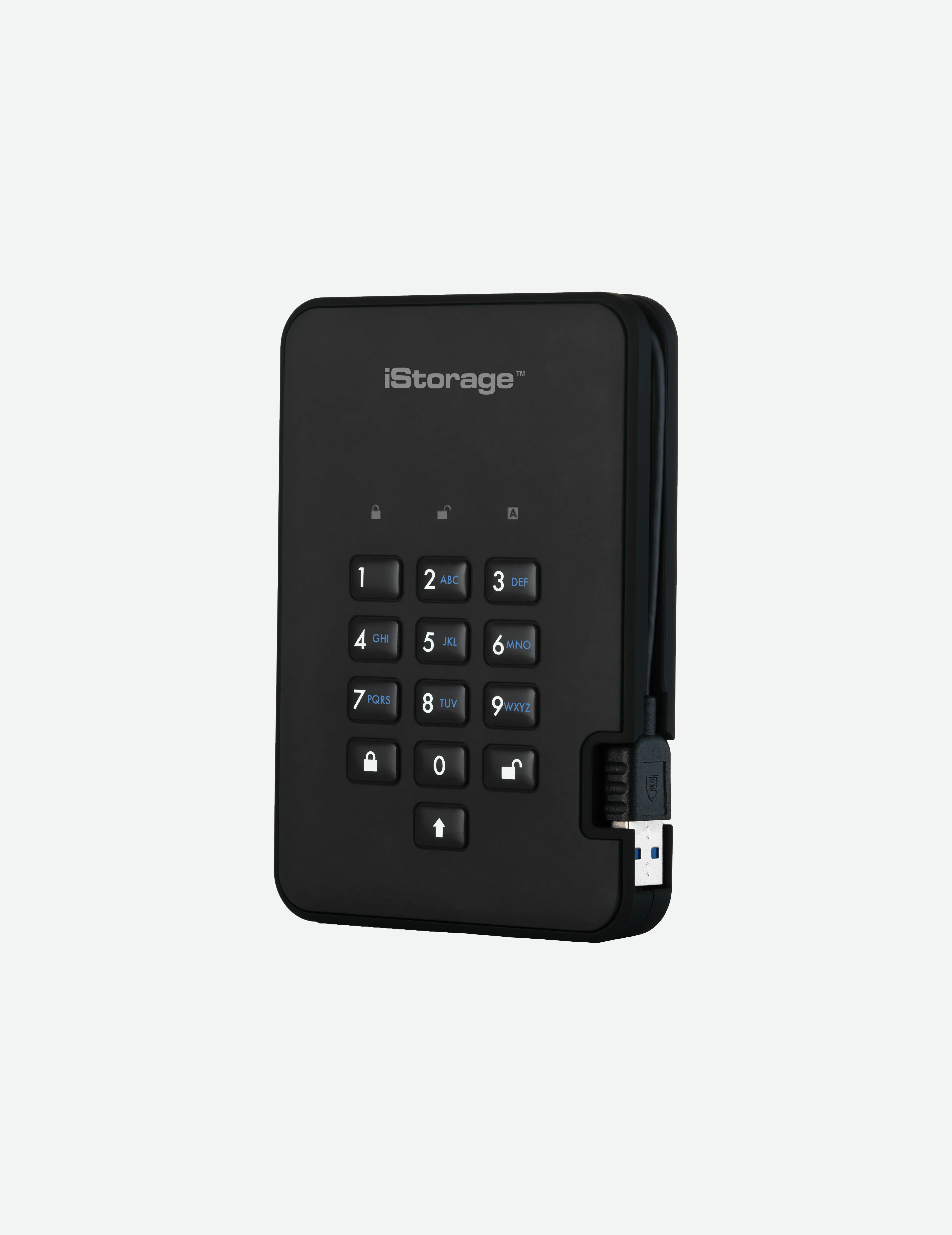 diskAshur2 256-bit 1TB USB 3.2 secure encrypted solid-state drive - Black IS-DA2-256-SSD-1TB-B - iStorage - Disque dur SSD - visuel 2