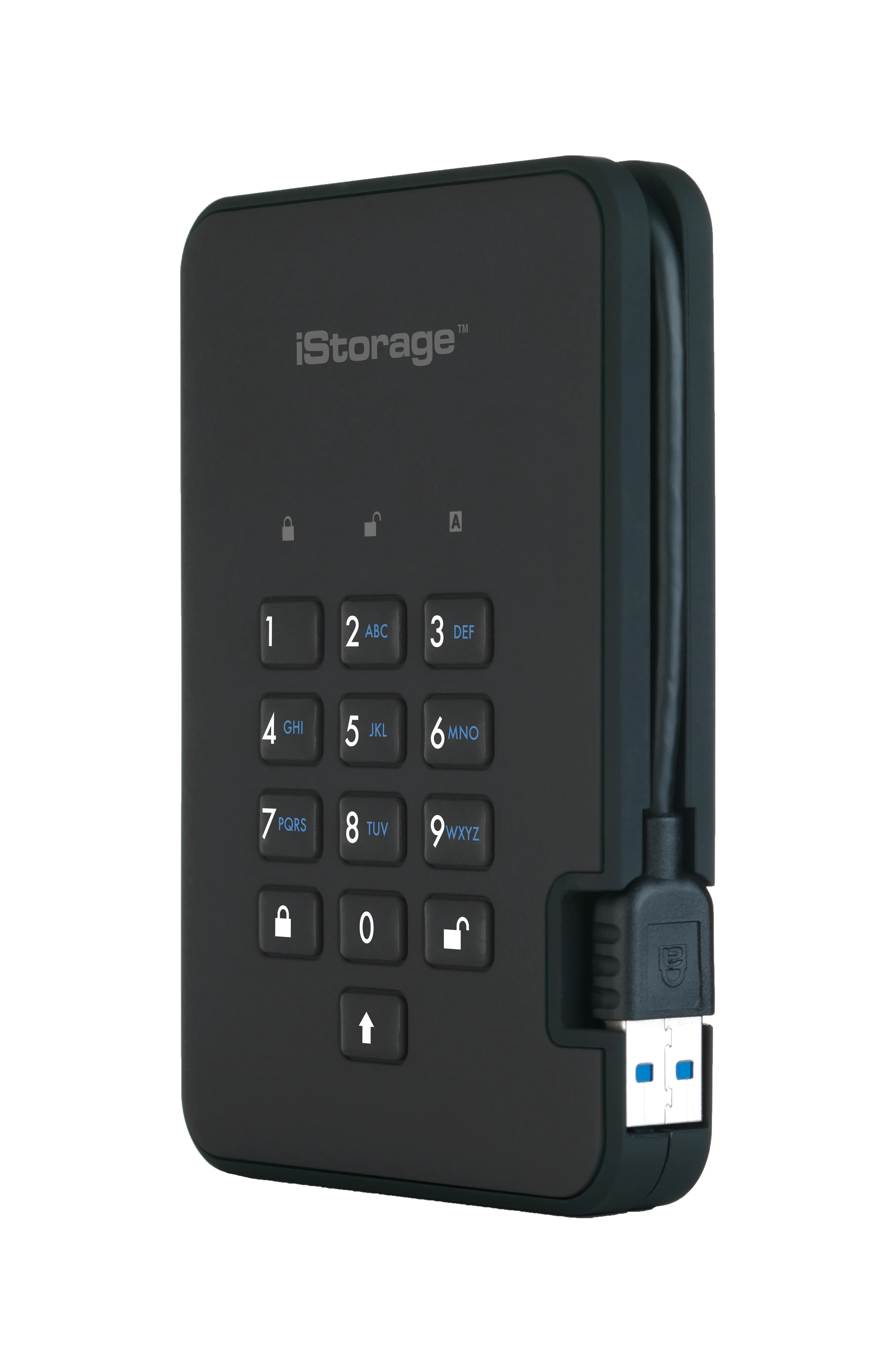 diskAshur2 256-bit 1TB USB 3.2 secure encrypted solid-state drive - Black IS-DA2-256-SSD-1TB-B - iStorage - Disque dur SSD - visuel 3