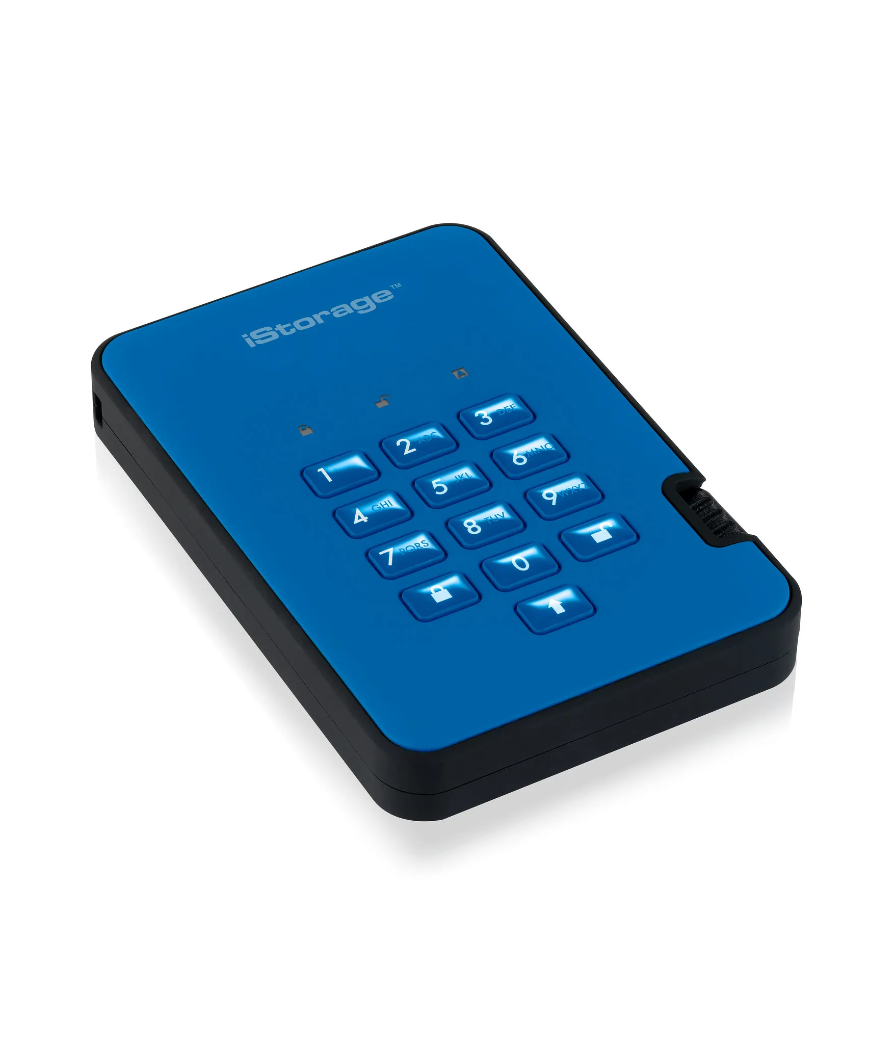 diskAshur2 256-bit 2TB SB 3.1 secure encrypted hard drive - Blue IS-DA2-256-2000-BE - iStorage - Disque dur SSD - visuel 4