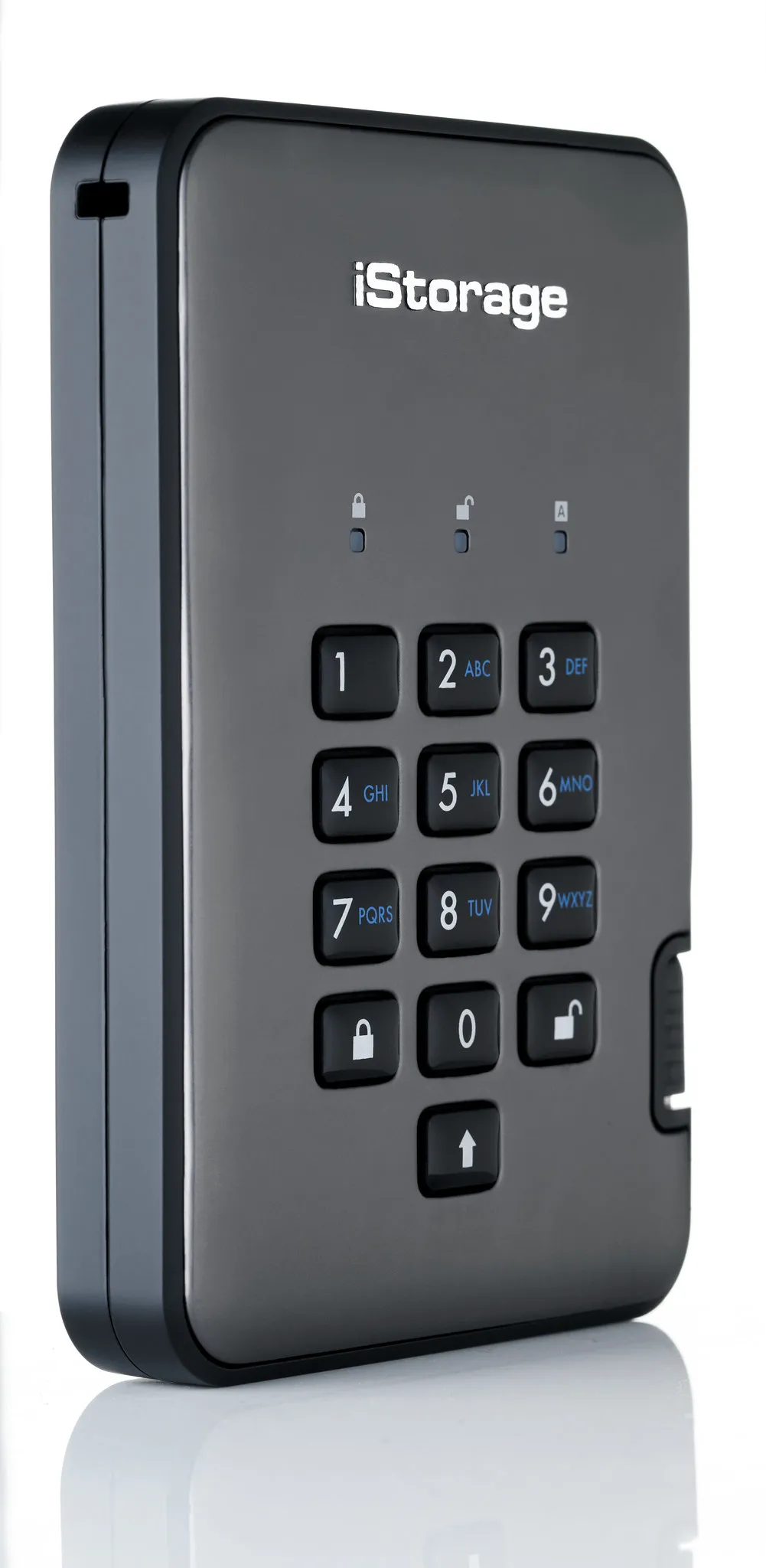 diskAshur PRO2 256-bit 8TB USB 3.2 secure encrypted solid-state drive IS-DAP2-256-SSD-8000-C-G - iStorage - Disque dur SSD - visuel 1