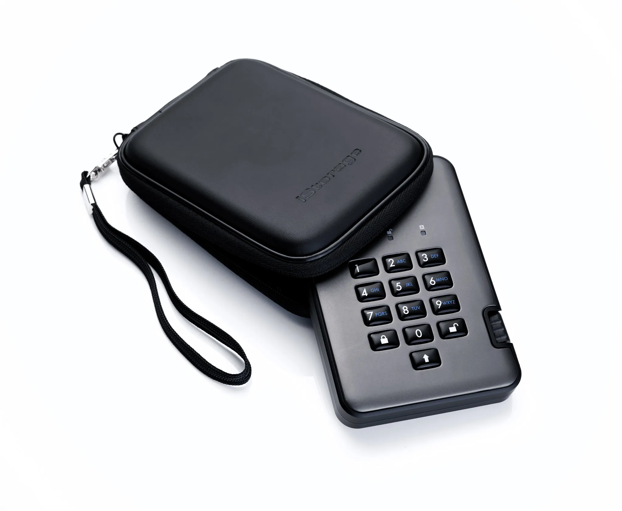 diskAshur PRO2 256-bit 8TB USB 3.2 secure encrypted solid-state drive IS-DAP2-256-SSD-8000-C-G - iStorage - Disque dur SSD - visuel 3